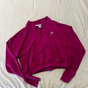 Magenta Quarter-Zip Sweatshirt